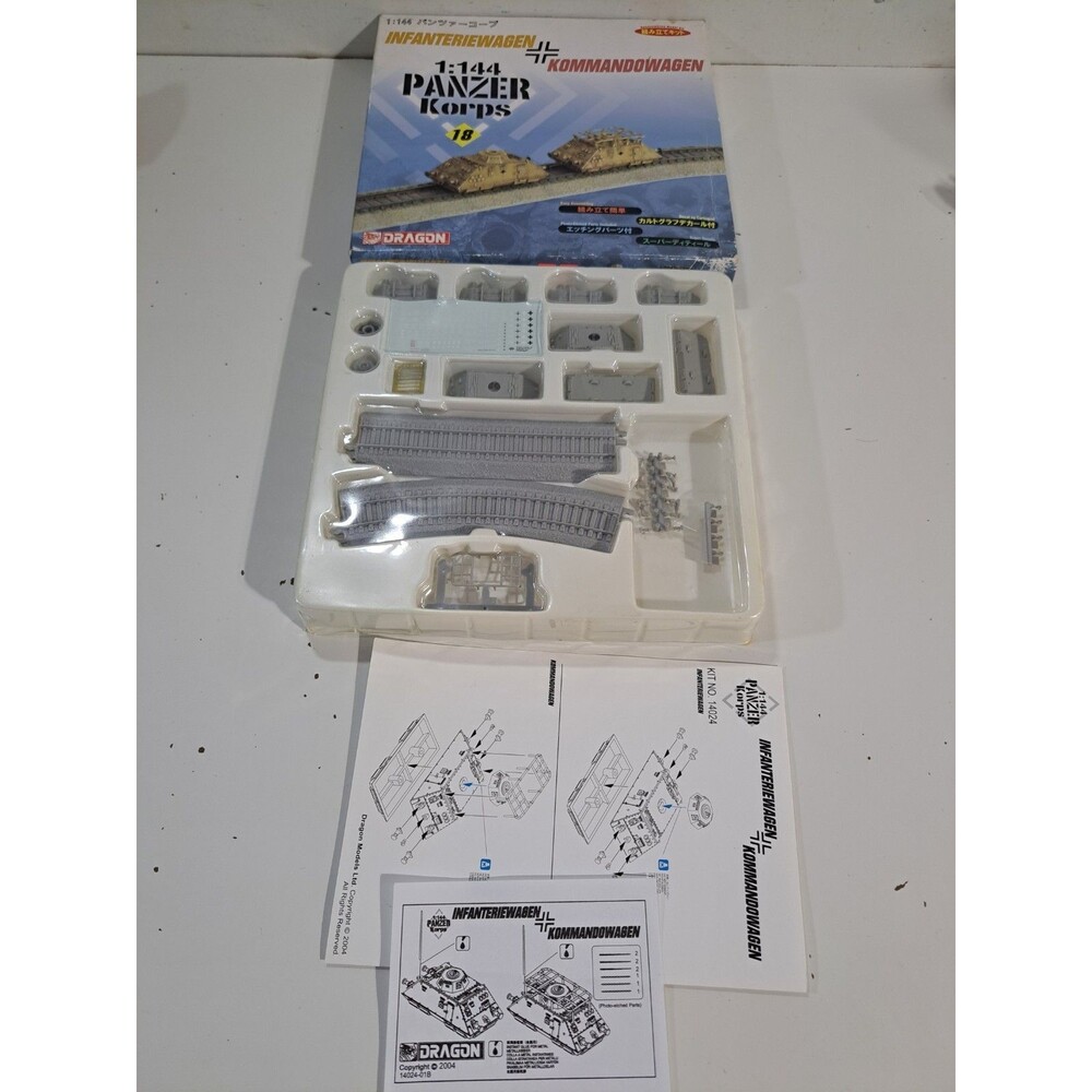 NOB Dragon 14024 1:144 Scale German Panzer Military Railroad Tanks Model Kit